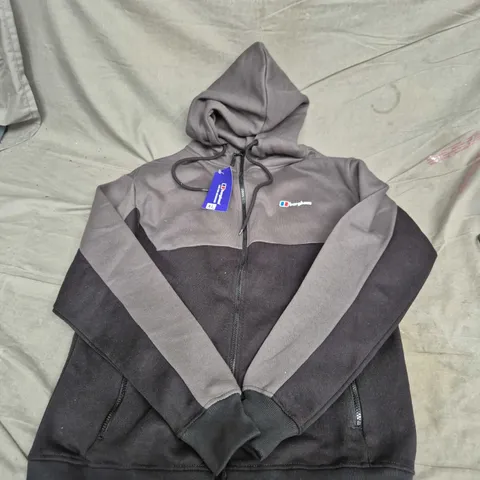 BERGHAUS ZIP HOODIE JACKET – GREY/CHARCOAL – UK XL