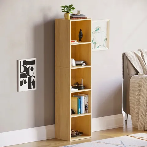 BOXED GERARDI STANDARD BOOKCASE - OAK (1 BOX) 