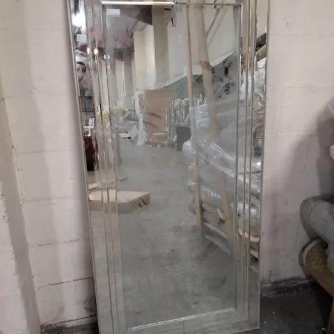 KNAPTON LEANER MIRROR SILVER FRAME 78×162×3CM
