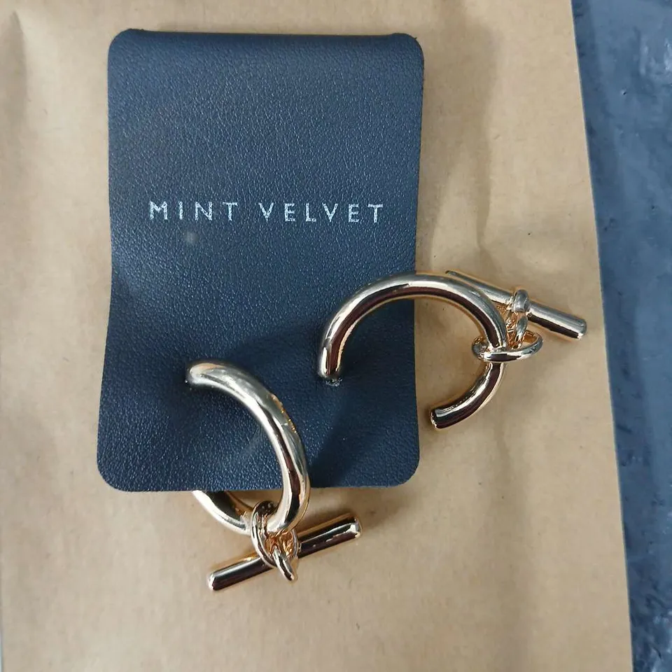 MINT VELVET T-BAR EARRINGS 