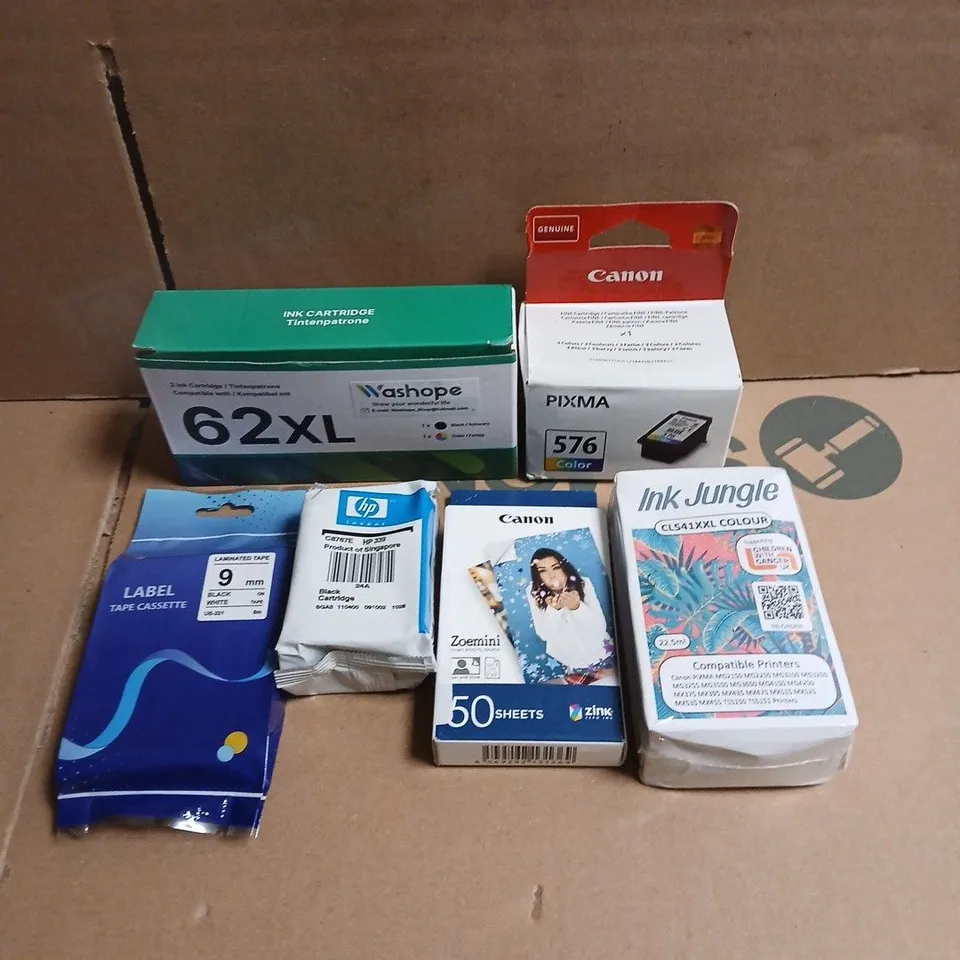 APPROXIMATELY 15 ASSORTED PRINTER INK CARTRIDGES FOR VARIOUS BRANDS 