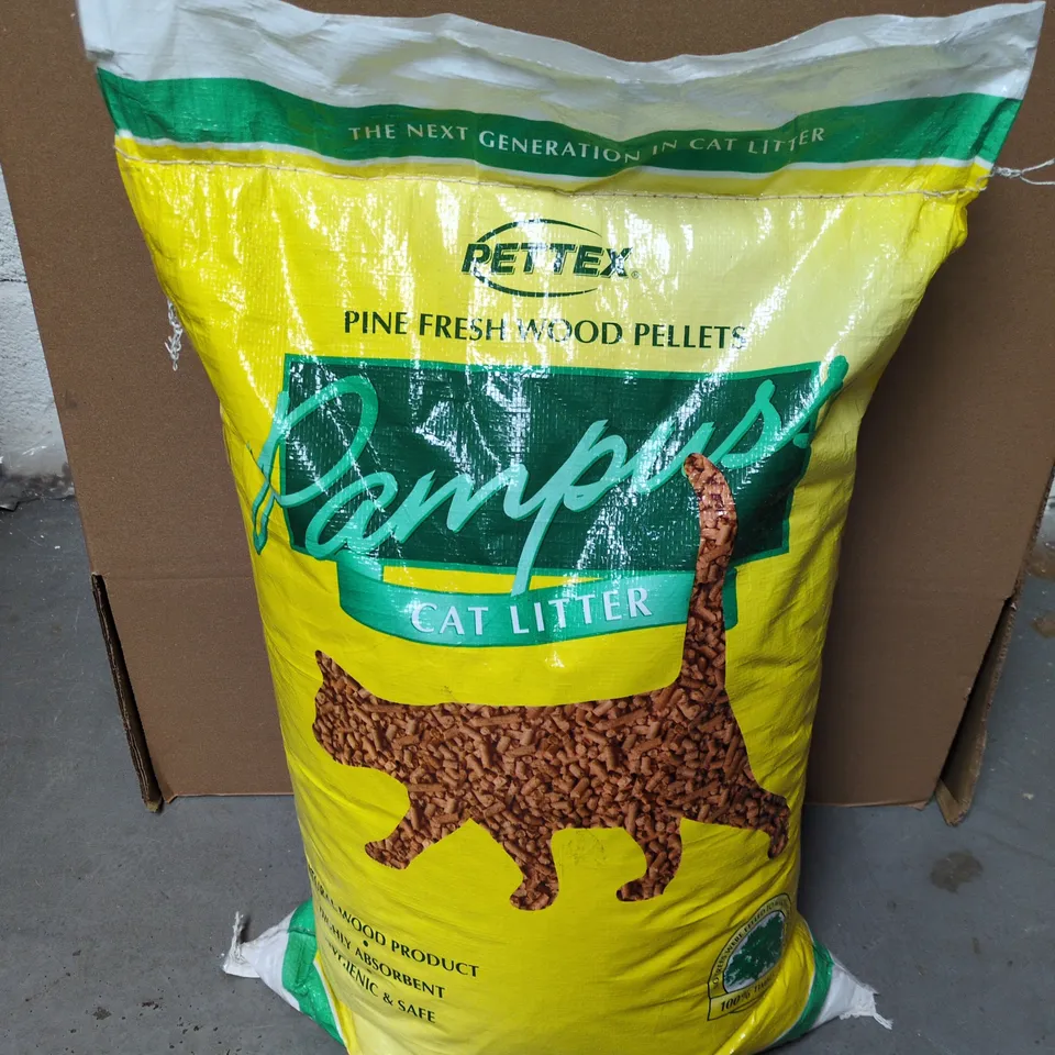 PETTEX PAMPUSS PINE FRESH WOOD PELLET CAT LITTER 30L