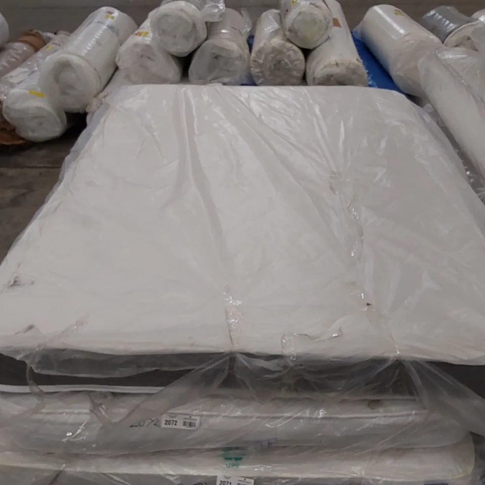 QUALITY BAGGED WHITE NOISE NATURAL OPEN COIL 5' KING MATTRESS