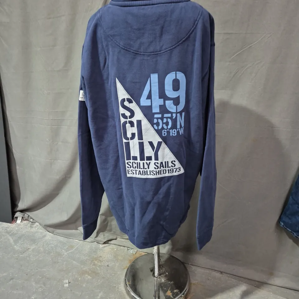 LAZY JACKS CO. NAVY ZIP-UP JACKET – XL – MARINE