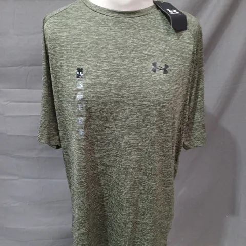 UNDER ARMOUR MENS TECH TEE IN GREEN - L
