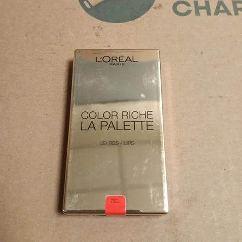 BOX OF APPROXIMATELY 12 L'OREAL COLOUR RICHE LA PALETTE LIPSTICK PALETTES RED