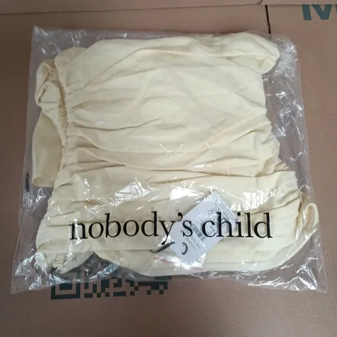 BAGGED NOBODYS CHILD PETITE KIVA MIDAXI DRESS IN YELLOW - UK 8