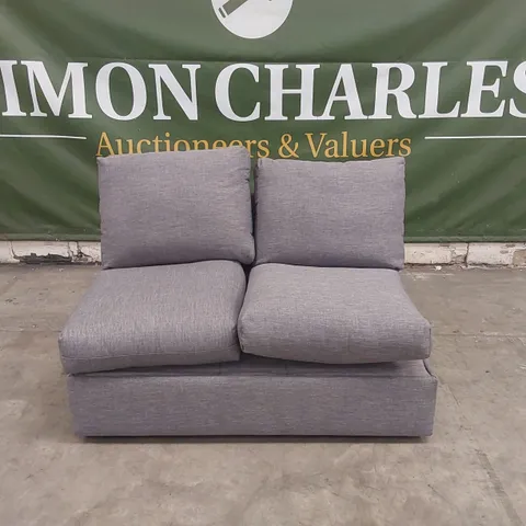 QUALITY DESIGNER GREY FABRIC SOFA BED SECTION