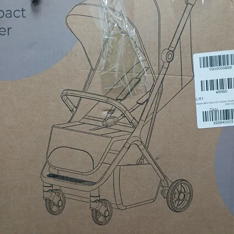 MY BABIIE MBX7 BLACK DD COMPACT STROLLER IN BLACK - COLLECTION ONLY