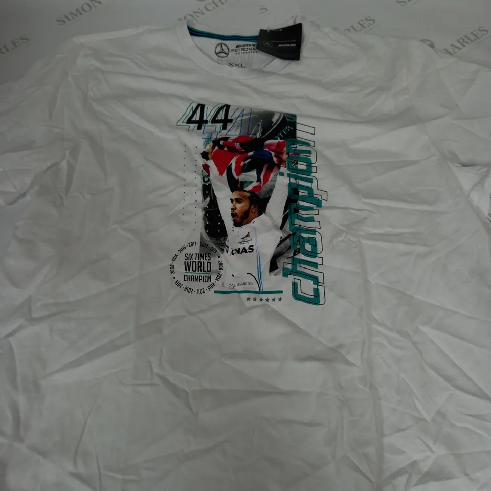 AMG PETRONAS MOTORSPORT LEWIS CHAMPION T-SHIRT - XXL