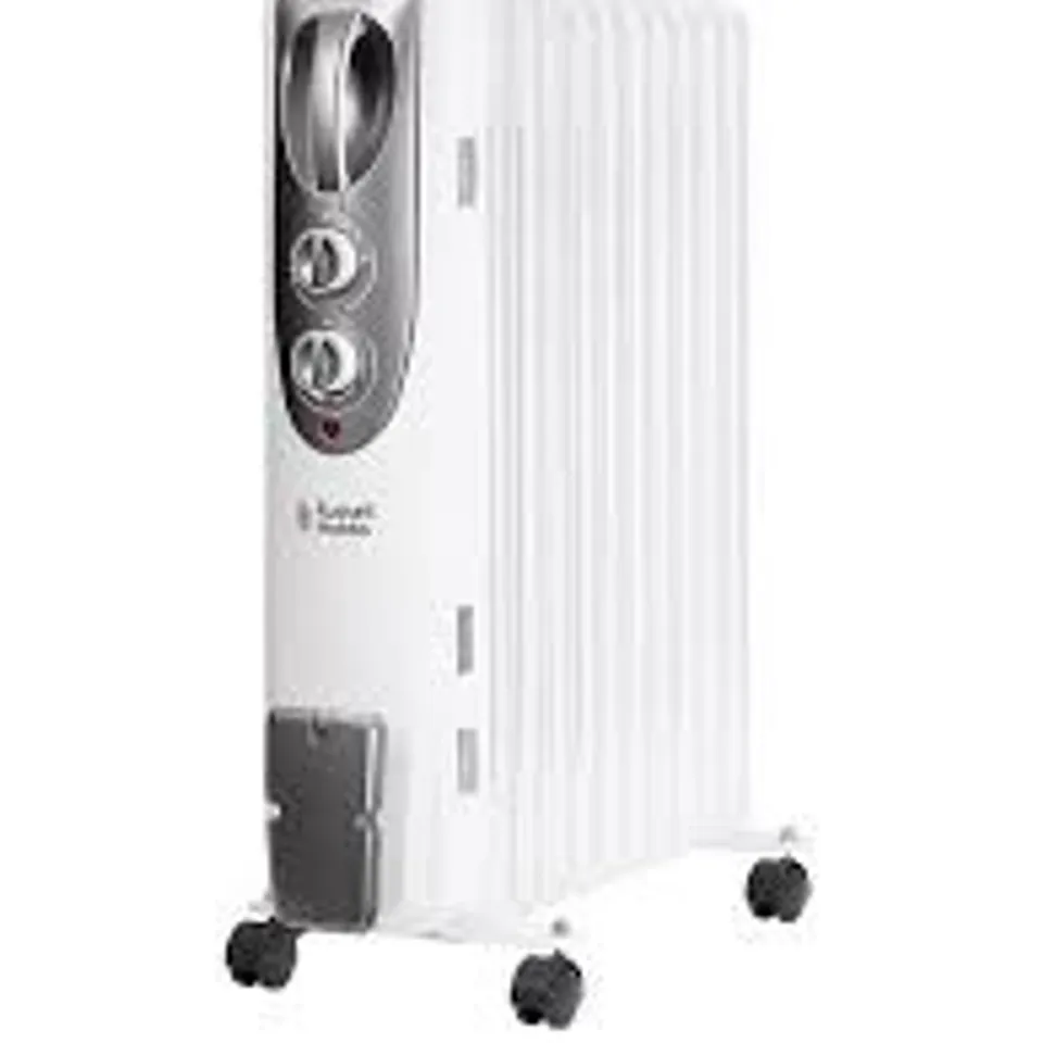 BOXED RUSSELL HOBBS 2.5KW 11-FIN OIL-FILLED RADIATOR - WHITE