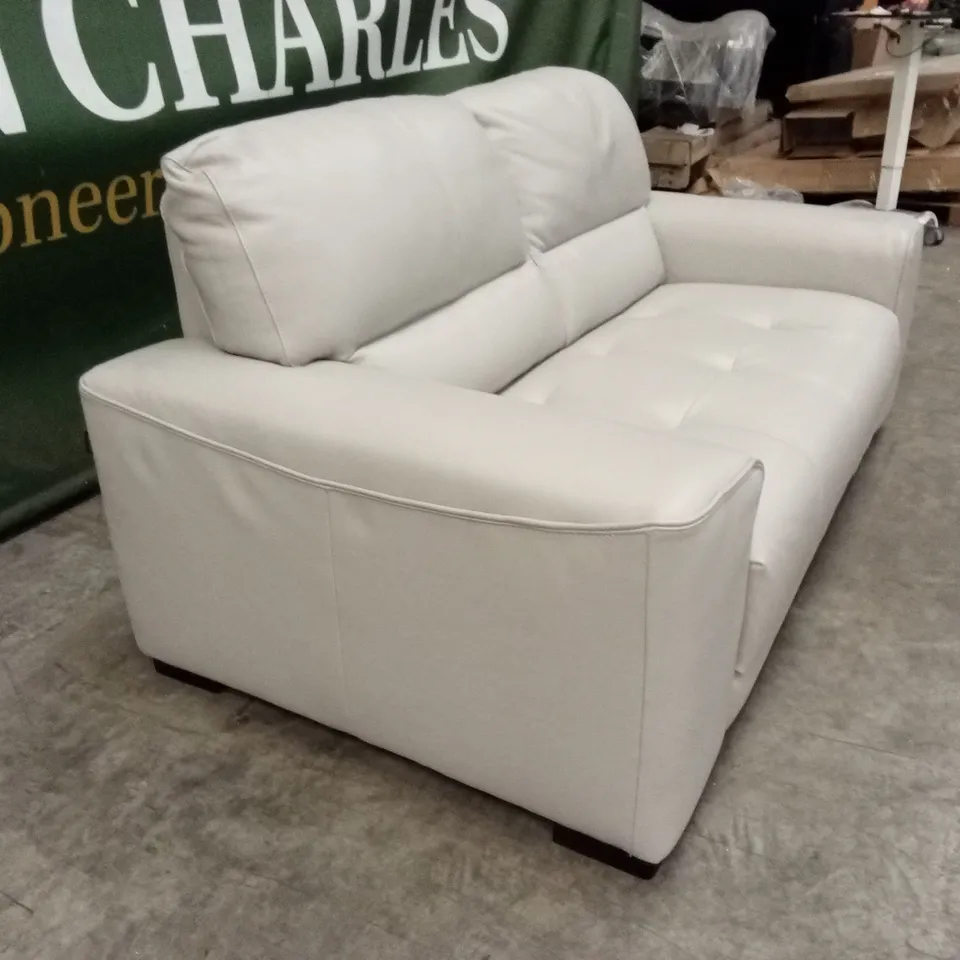 QUALITY DESIGNER ITALIAN MADE MARCOS 2 SEATER LEATHER LOVESEAT SOFA