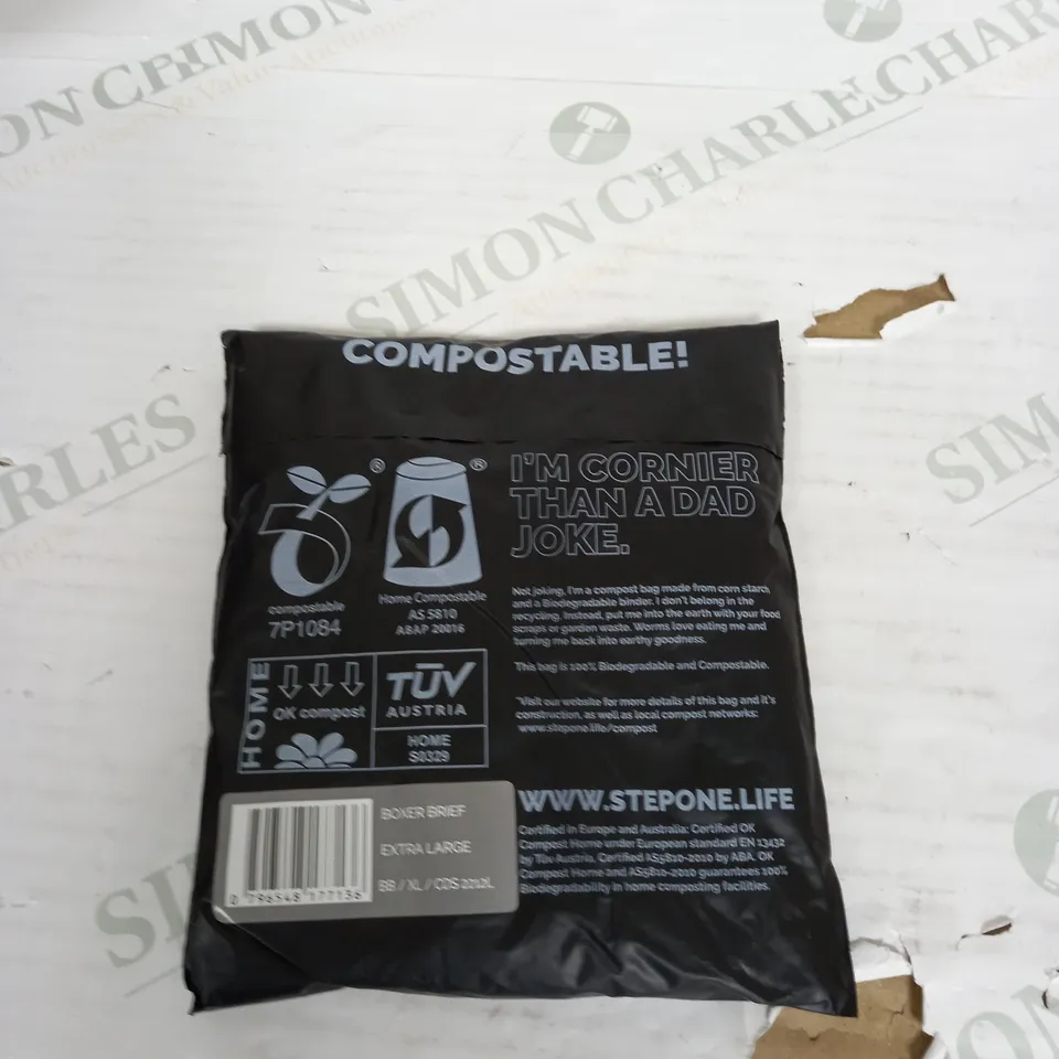 STEP ONE SEALED BOXER BRIEF XL