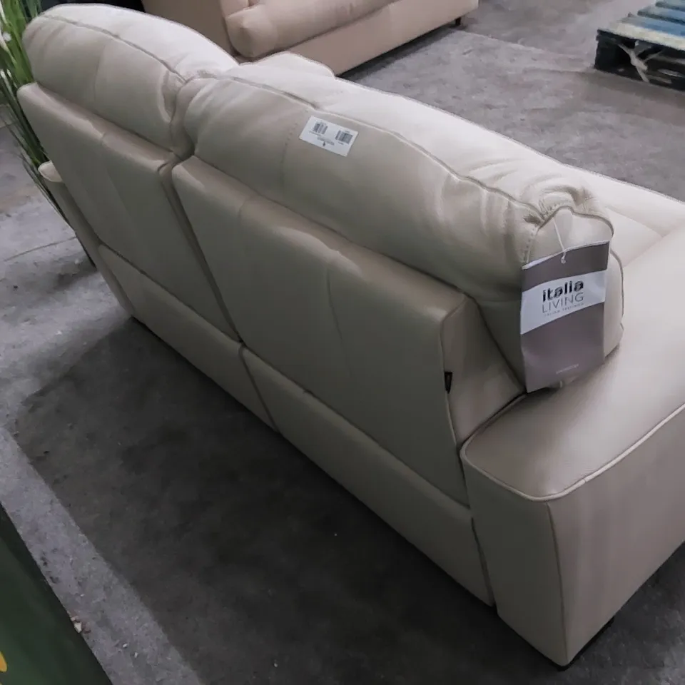 QUALITY DESIGNER SELVA 2-SEATER RECLINING LOVESEAT IN LEATHER 