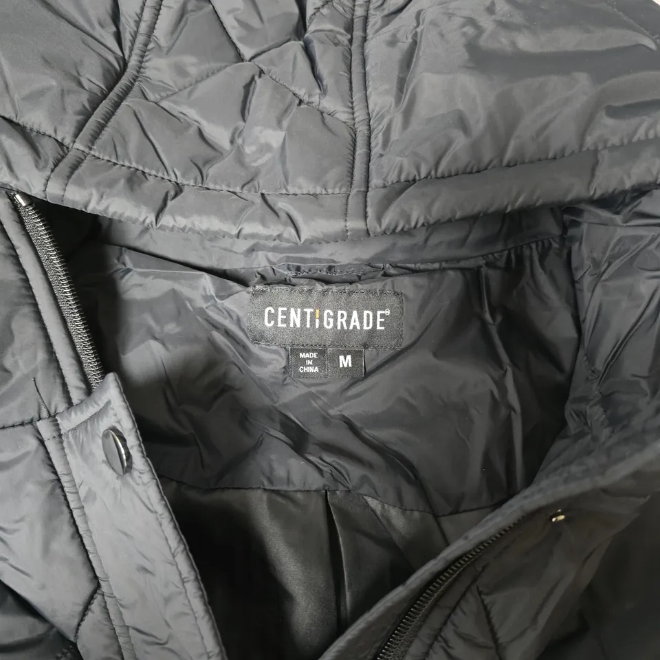 CENTIGRADE BACK PADDED SLEEVELESS HOODED JACKET MEDIUM