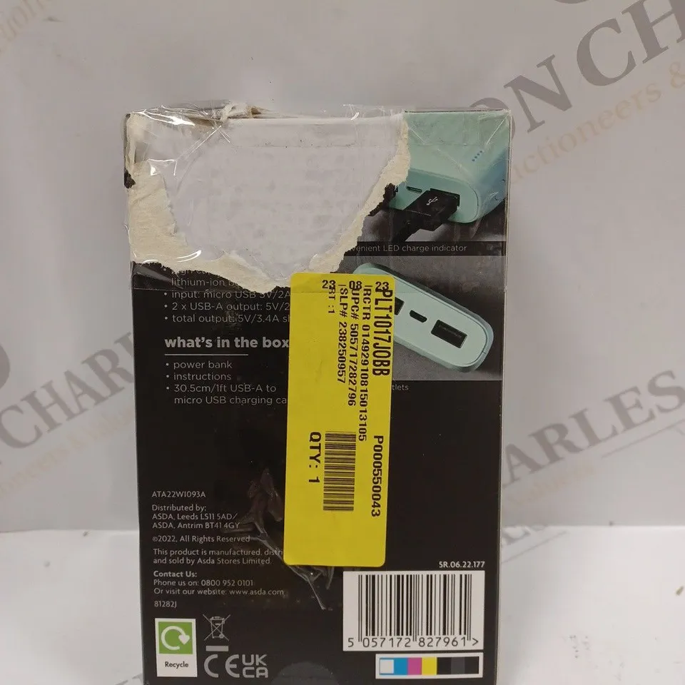 BOXED 10000MAH POWER BANK ATA 22WI093A