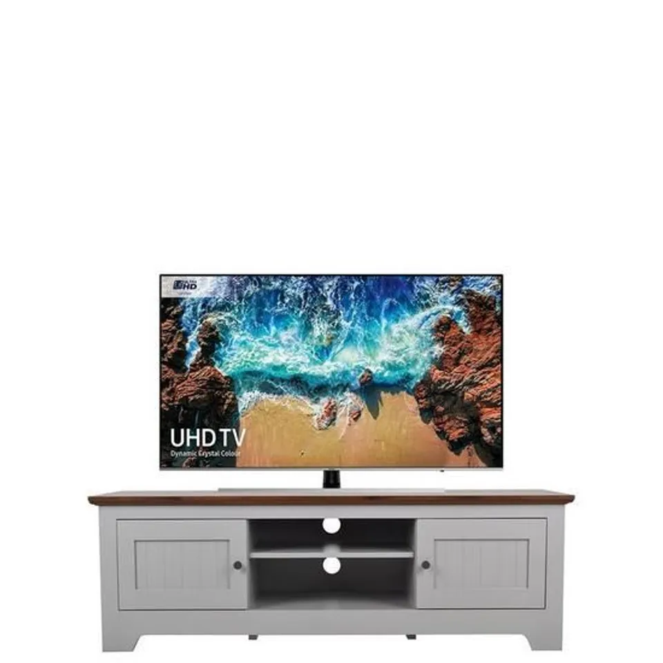BOXED DEVON GREY TV UNIT 