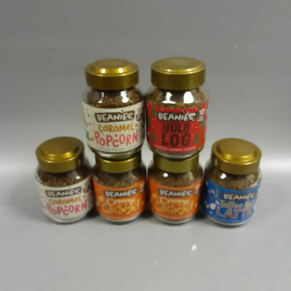 6 X SEALED BEANIES INSTANT COFFEE SELECTIONS 