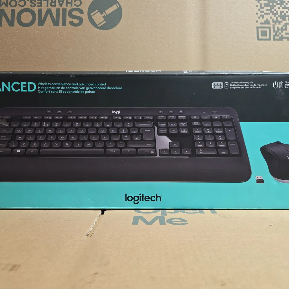 BOXED LOGITECH ADVANCED MK540 WIRELESS KEYBOARD & MOUSE COMBO