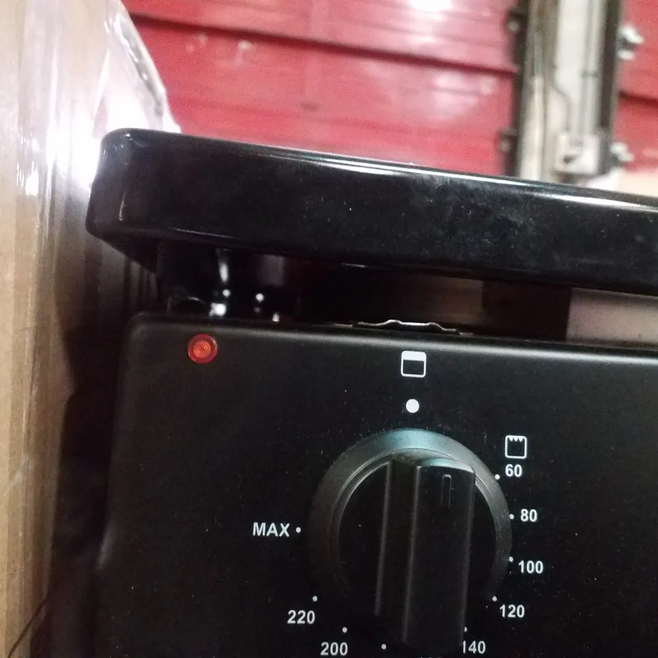 SWAN SX16720B 60CM ELECTRIC TWIN OVEN CERAMIC HOB COOKER - BLACK