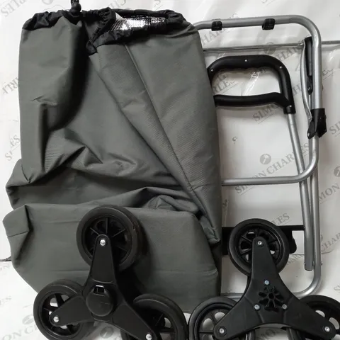 BOXED LOCK 'N LOCK INSULATED SHOPPING TROLLEY CART IN GREY