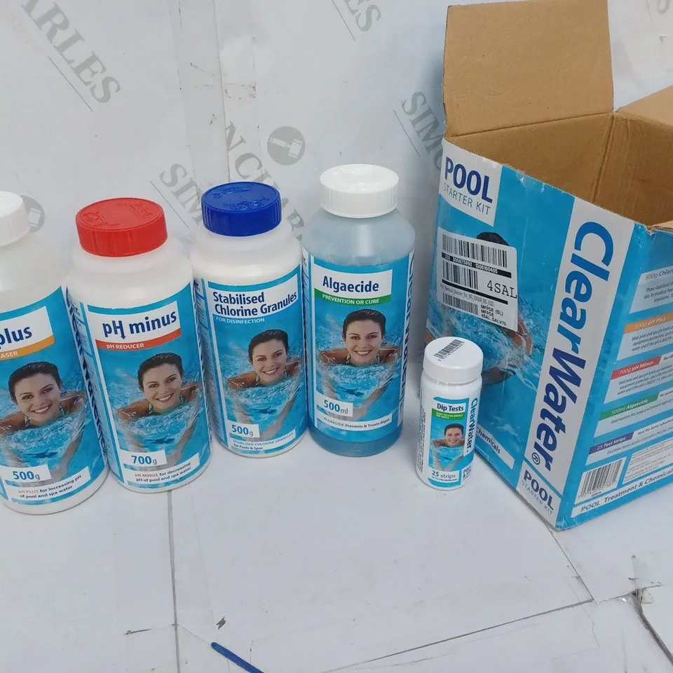 CLEAR WATER POOL STARTER KIT RRP £29.99