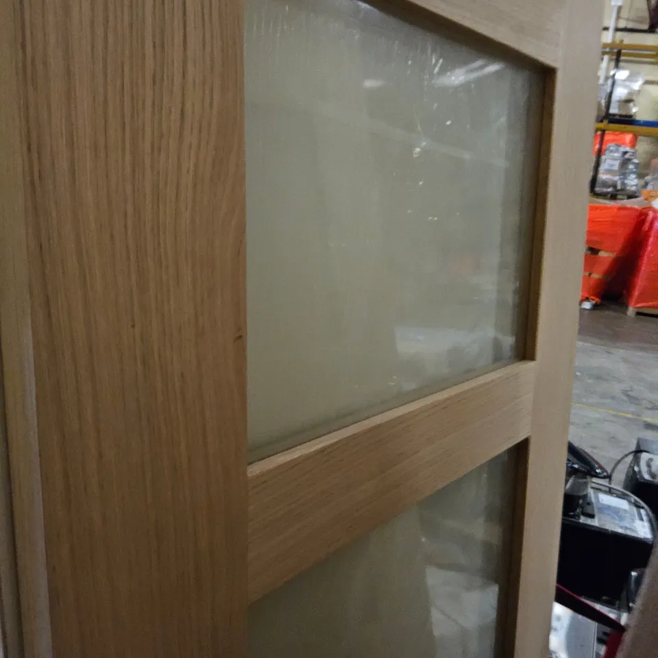 SHAKER STYLE 4 GLAZED PANEL OAK INTERNAL DOOR NO SIZE SPECIFIED 