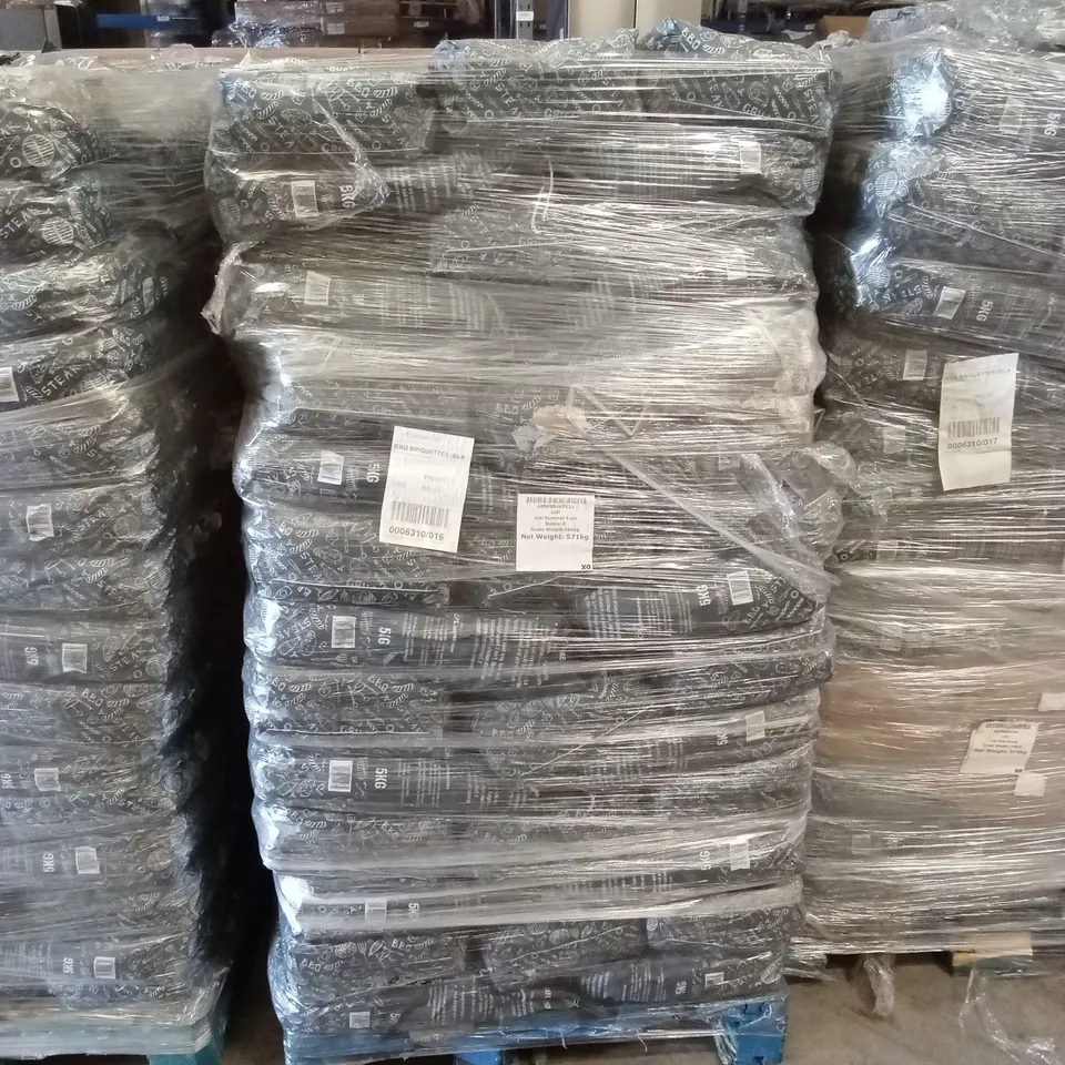 PALLET TO CONTAIN A LARGE QUANTITY OF BARBECUE BRIQUETTES 