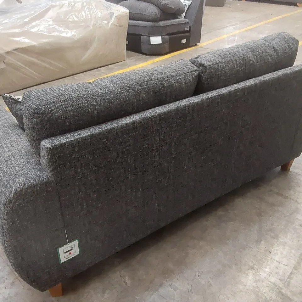 PRENT FABRIC 3 SEATER SOFA - CHARCOAL  RRP £899