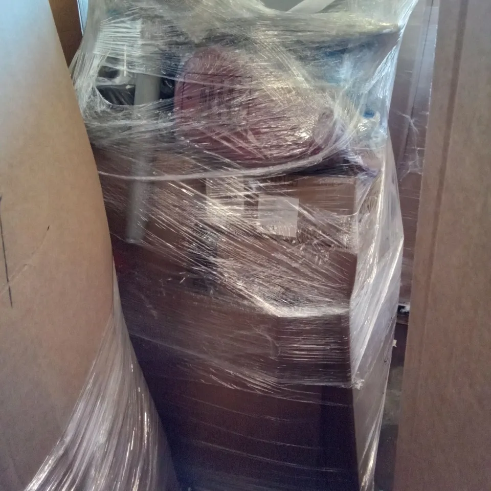 PALLET OF ASSORTED ITEMS INCLUDING BESTIER, KKTONER OFFICE STOOL, KKTONER BAR STOOL, DOUBLE DINOSAUR KIDS SOFA