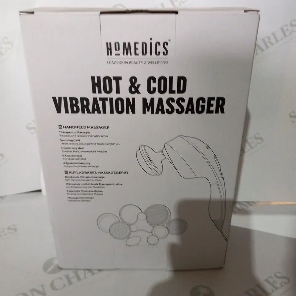 BOXED HOMEDICS HOT AND COLD VIBRATION MASSAGER HANDHELD HHP-255HQVD-EU