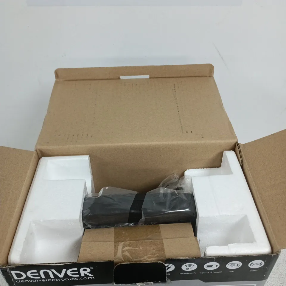 DENVER 5-INCH BLUETOOTH SPEAKER WITH RECHARGEABLE BATTERY – PORTABLE AUDIO (TSP-203)