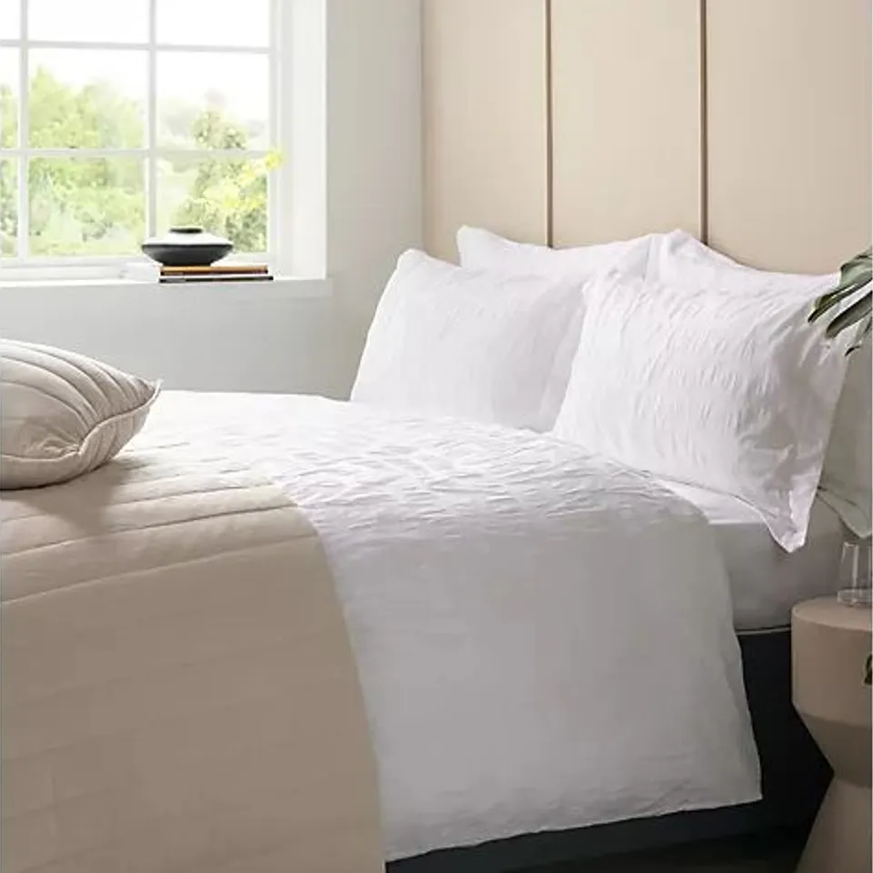 K BY KELLY HOPPEN 100% COTTON MATELASSE JACQUARD 6 PIECE DUVET SET