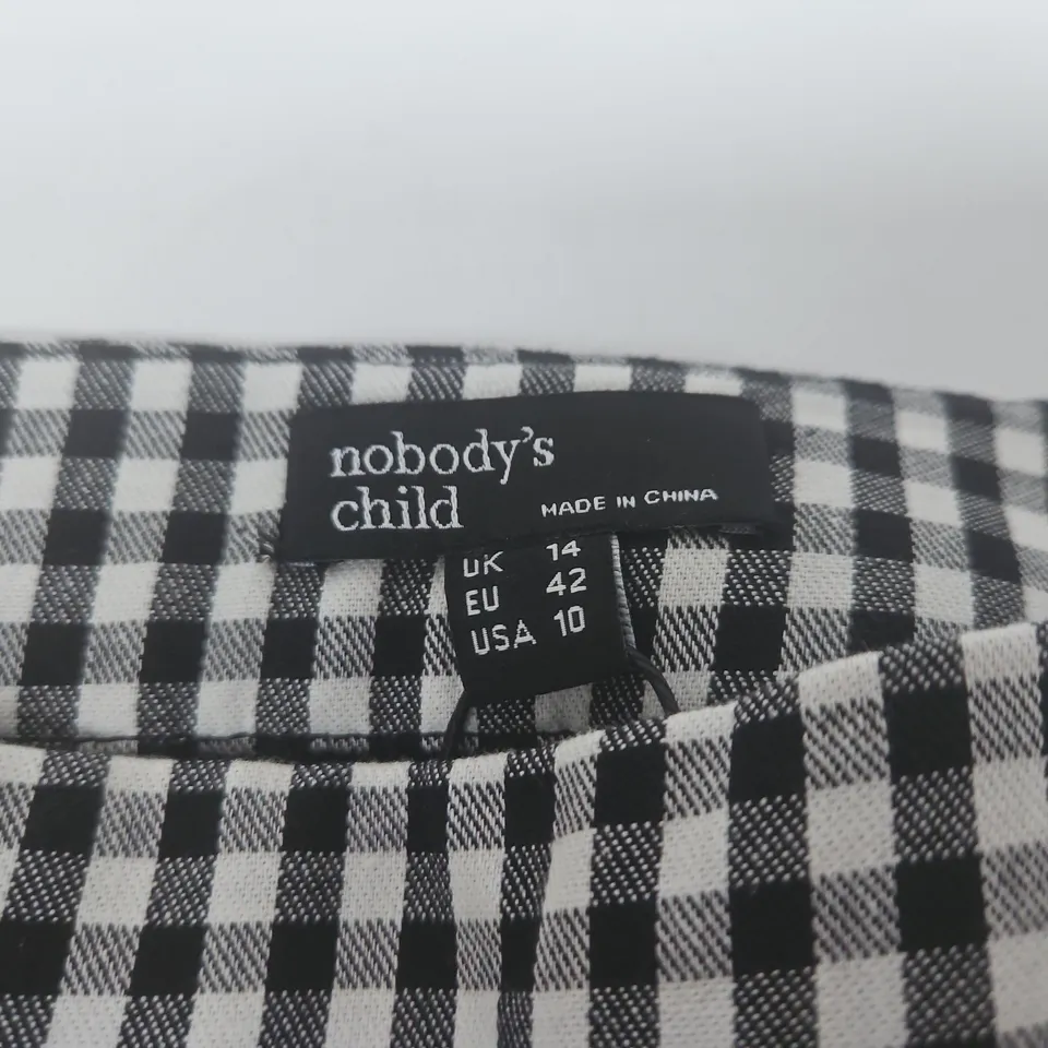 NOBODY'S CHILD WOMEN'S GINGHAM TROUSERS – UK 14
