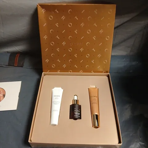 TROPIC SKINCARE 3-PIECE FACIAL SKIN CARE GIFT SET – WHITE TUBE, SERUM DROPPER & BEIGE TUBE