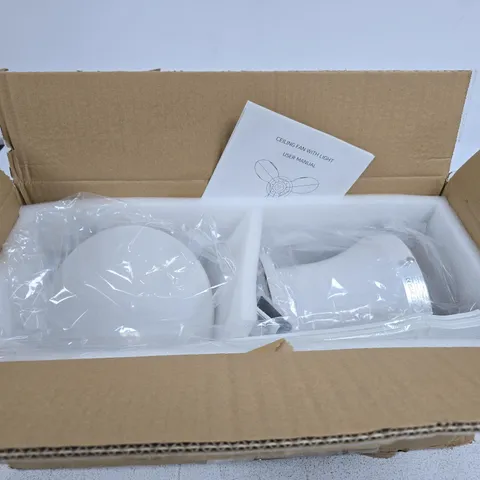 CELING FAN WITH LIGHT BOXED