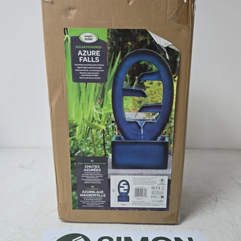 SMART SOLAR AZURE FALLS SOLAR WATER FEATURE – GARDEN ORNAMENT (BOXED)