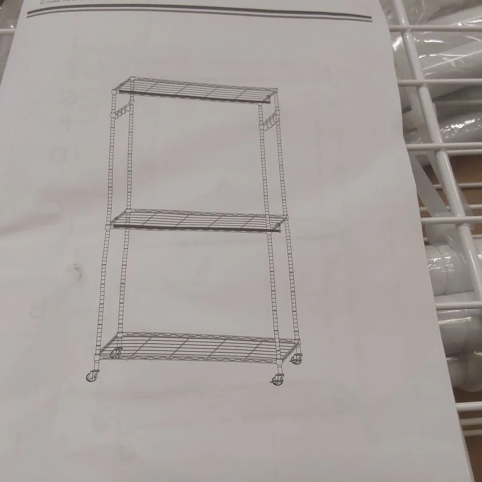 BOXED HOMDOX WHITE METAL ROLLING SHELF