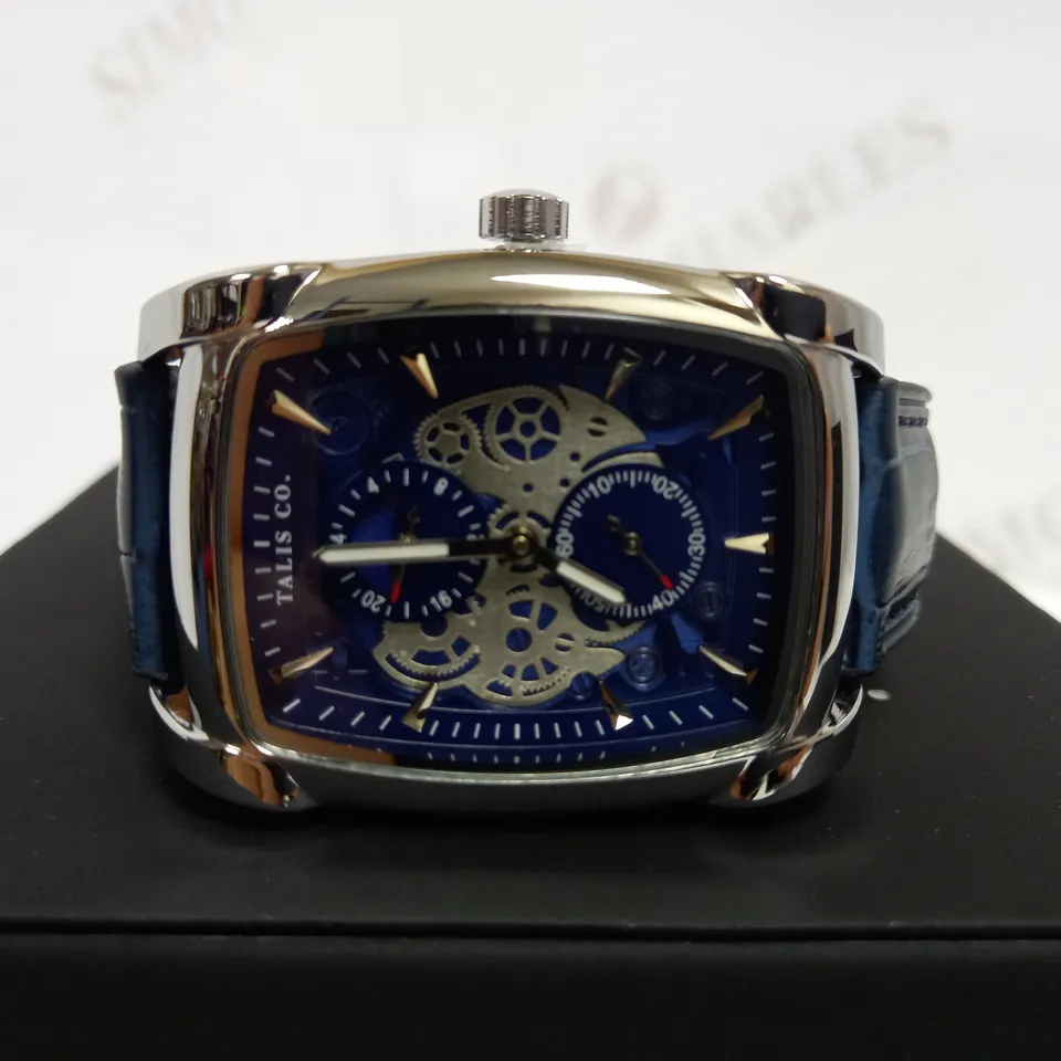 TALIS CO TWO TONE LEATHER STRAP WATCH RRP £550