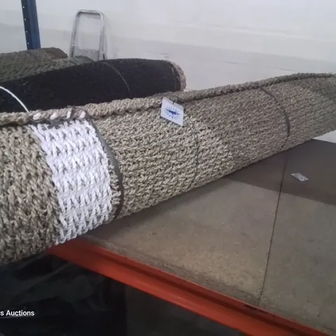 BRAND NEW LARGE WEAVED SISAL RUG WHITE/ NATURAL 5