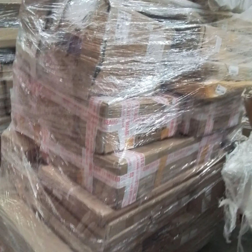 PALLET CONTAINING VARIOUS ASSORTED BOXED ITEMS TO INCLUDE,  EXPANDABLE HOSES, VACUUM CLEANER,  LED LIGHTS, CAR PARTS AND LOTS MORE UNMARKED BOXED ITEMS 
