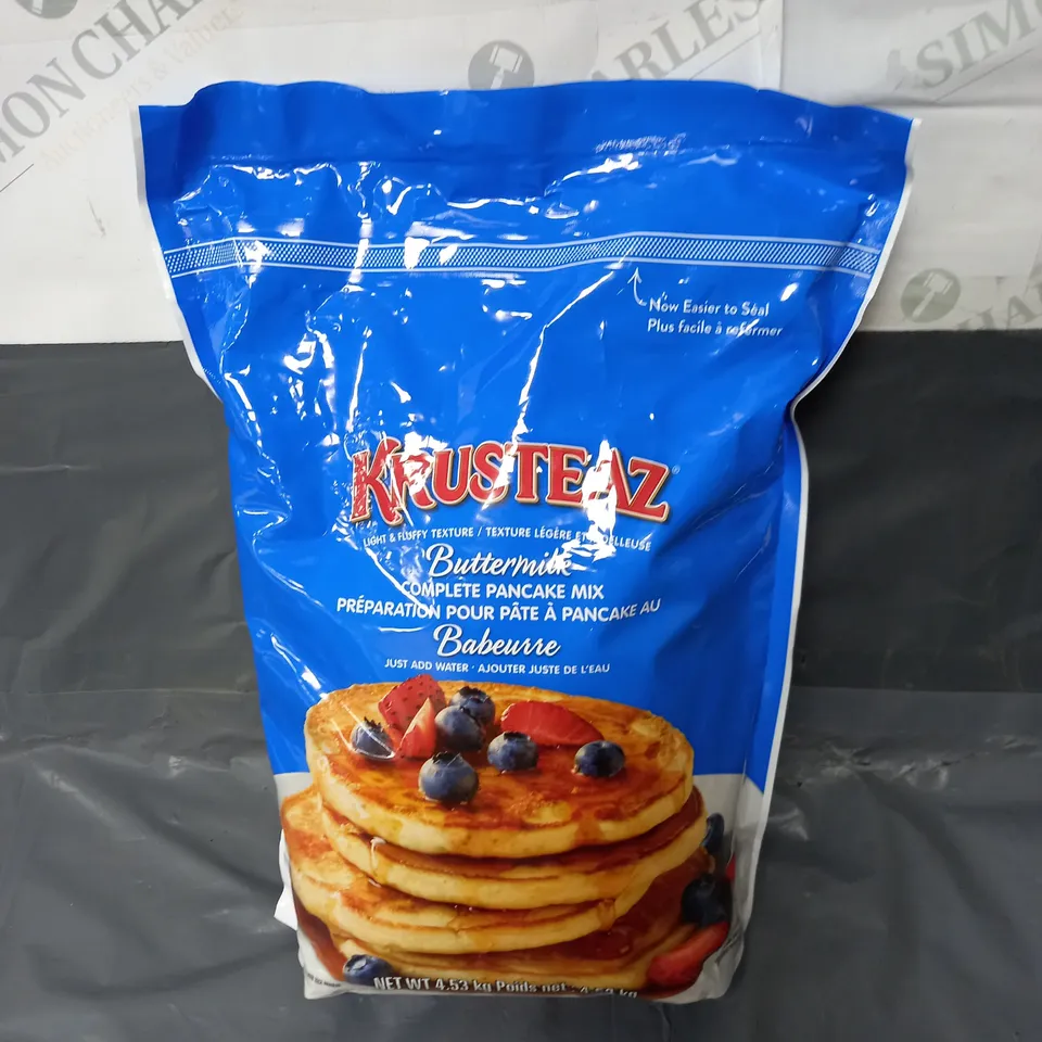 SEALED KRUSTEAZ BUTTERMILK COMPLETE PANCAKE MIX 4.53KG