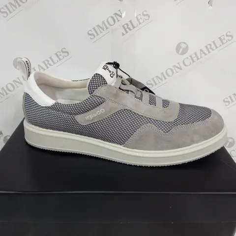 BOXED IGI&CO GREY MENS TRAINERS - SIZE EU46