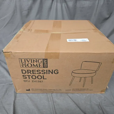 BOXED LIVING AND HOME DRESSING STOOL (ZH1387)