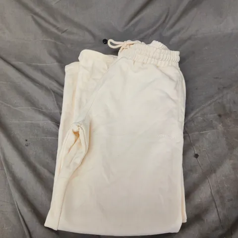 CERNUCCI - CREAM WOMENS TRACKSUIT BOTTOM ELASTICATED WAIST AND BACK POCKETS