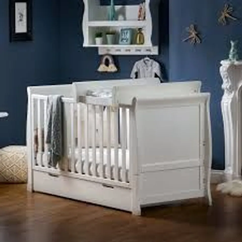 BOXED OBABY STAMFORD COT TOP CHANGER - WHITE