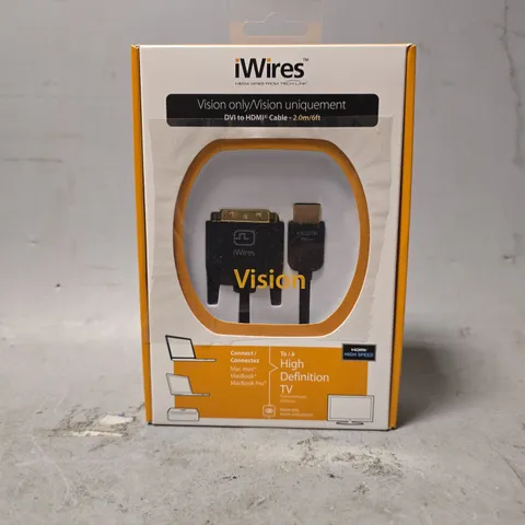 BOX OF APPROXIMATELY 10 IWIRES HDMI TO DVI-D DUAL LINK PREMIUM CABLE