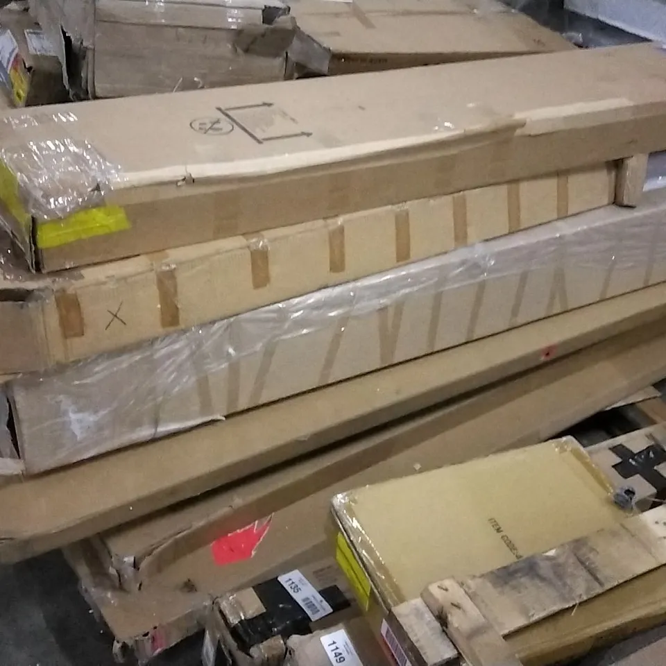 PALLET OF ASSORTED INCOMPLETE FLATPACK FURNITURE PARTS