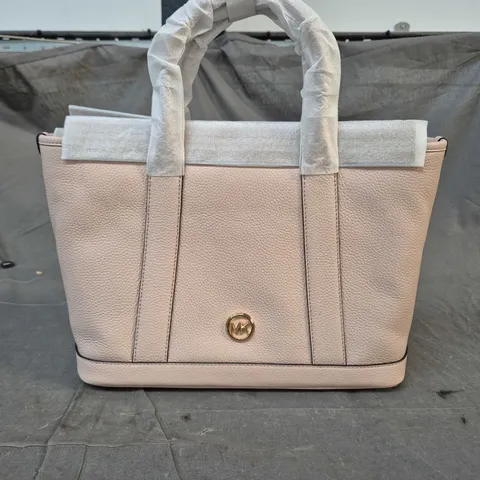 MICHAEL KORS BLUSH PINK PEBBLED LEATHER TOTE BAG 