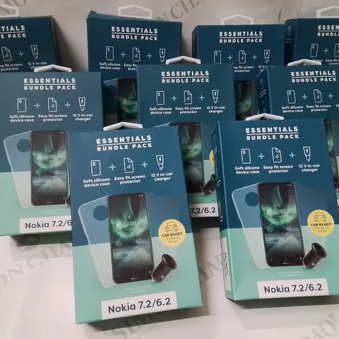 BOX CONTAINING LARGE AMOUNT OF NOKIA 7.2/6.2 ESSENTIAL BUNDLE PACKS
